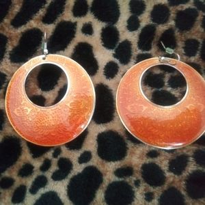 Orange earrings